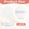 10 PCS White Mini Powder Puff, Small Powder Puff for Women Beauty, Finger Puffs for Makeup for Women view 2