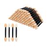 100PCS Disposable Eyeshadow Applicators, Dual Sides Sponge Tipped Oval Makeup Tool, Makeup Applicotors for Daily Beauty, Suitable for Home and Travel view 1