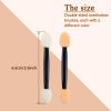 100PCS Disposable Eyeshadow Applicators, Dual Sides Sponge Tipped Oval Makeup Tool, Makeup Applicotors for Daily Beauty, Suitable for Home and Travel view 2