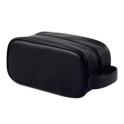 5sssallefaa Synthetic Leather Toiletry Bag Washing Shower Makeup Organizer Retro Wristlet Handbag Portable Cosmetic Case (D 1)
