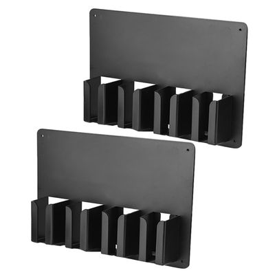 Beaupretty 2pcs Wall-Mounted Hair Clipper Holder Hair Tool Organizer for Salons Space-Saving Scissor Storage Easy Access Hairdresser Clipper Rack