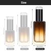 Segbeauty 2 Pack 100ml Empty Refillable Glass Bottles, 3.38oz Leakproof Pump Bottles Lotion Dispenser Bottle Travel Size Lotion Container for Essential Oil Blends Cream Gradient Brown view 4