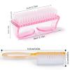 5PCS Handle Grip Nail Brush, Hand Fingernail Scrub Cleaning Brushes for Toes and Nails Cleaner, Pedicure Scrubbing tool kit for Men and Women (Multicolor) view 3