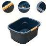 ChuYiElegance Portable Foot Soak Basin for Relaxing Feet, Pedicure Bucket And Bath, dark blue Large view 3
