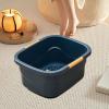 ChuYiElegance Portable Foot Soak Basin for Relaxing Feet, Pedicure Bucket And Bath, dark blue Large view 4