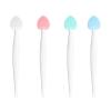 4pcs Silicone Lip Scrub Brush, Double-Sided Lip Exfoliator for Women & Men, Lip Cleaning Tool for Dead Skin Removal, Mini Portable Lip Scrubber for Smoother Lips, Pink, Green, Red & White view 1