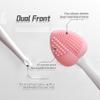 4pcs Silicone Lip Scrub Brush, Double-Sided Lip Exfoliator for Women & Men, Lip Cleaning Tool for Dead Skin Removal, Mini Portable Lip Scrubber for Smoother Lips, Pink, Green, Red & White view 3