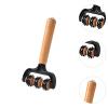 ChuYiElegance T Shape Massager Body and Face Roller with Handle for Meridian, Black view 3