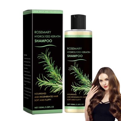 Hair Growth Shampoo, Rosemary Hydrolyzed Keratin Shampoo, Rosemary Shampoo For Hair Growth, Organic Rosemary Shampoo, Hair Thickening Shampoo For Men And Women (1pcs)