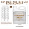 Lash Shampoo Bulk 2 Liters, Eyelash Cleanser for Extensions, Gentle Sodium Cocoyl Alaninate Formula for Sensitive Skin, Non-Irritating Makeup Remover, Best for Salon and Home Use (2L) view 2