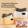 2025 Electric Nail Clipper & File Trimmer, USB Rechargeable with LED Light, 2 Speeds for Baby/Adult/Seniors-Black view 2