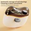 2025 Electric Nail Clipper & File Trimmer, USB Rechargeable with LED Light, 2 Speeds for Baby/Adult/Seniors-Black view 4