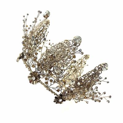Lsrskkmn Crystal Vintage Queen Tiaras and Crowns Pageant Prom Diadem Hair Ornaments Wedding Hair Jewelry Accessories