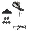 Happybuy Professional Hair Steamer for Deep Conditioning, 11.81 inch Hooded Ionic Hair Steamer with 2 Modes, Height-Adjustable Standing Hair Steamer with Timer, 5 Wheels (2 Lockable) view 1