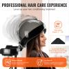 Happybuy Professional Hair Steamer for Deep Conditioning, 11.81 inch Hooded Ionic Hair Steamer with 2 Modes, Height-Adjustable Standing Hair Steamer with Timer, 5 Wheels (2 Lockable) view 3