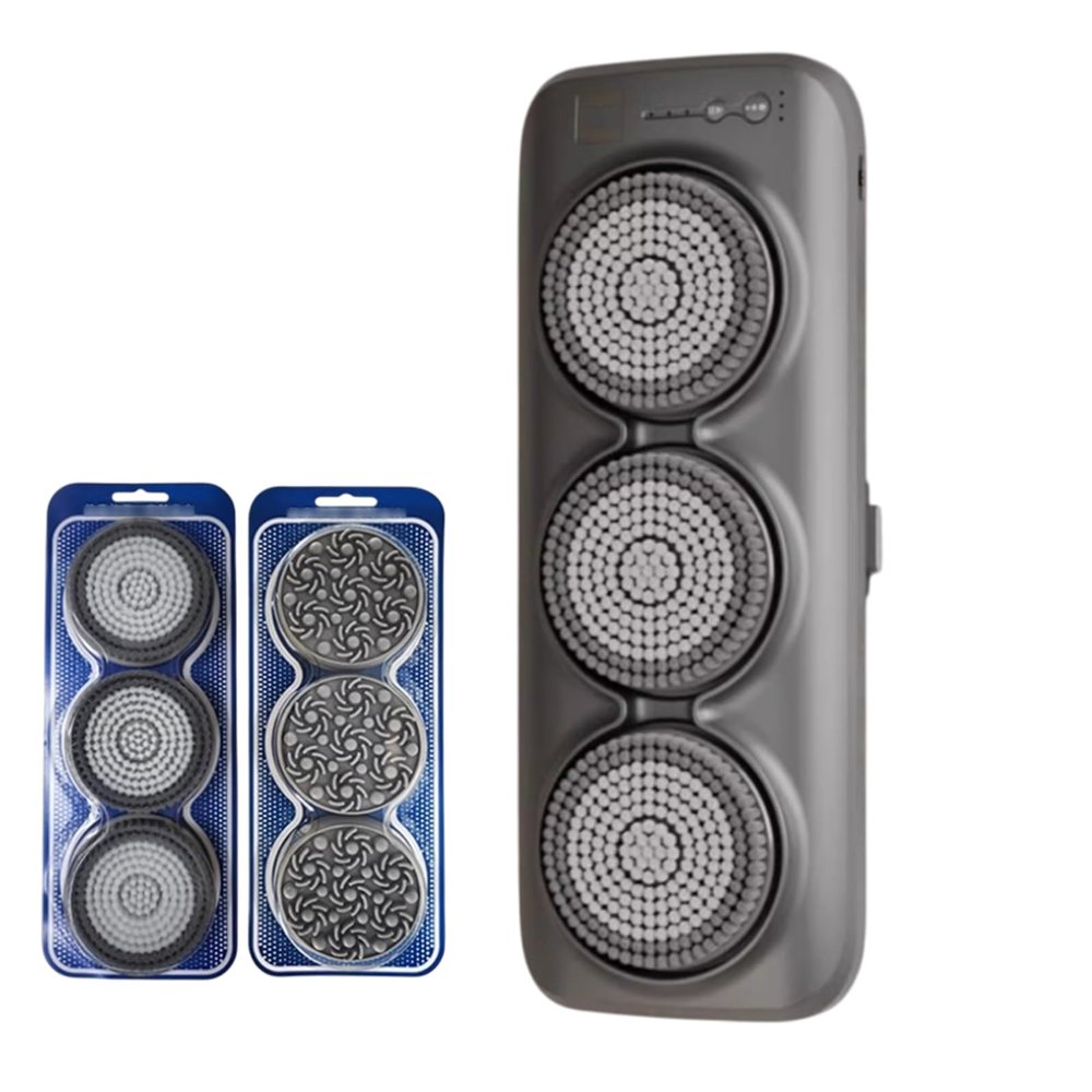 YSFHYAN 360Fully Automatic Rotating Electric Body Back Brush,Wall Mounted Body Scrubbers,Smart Wall Mounted Back Scrubber,3-Speed Adjustment,Adjustable Up and Down by 15 cm,for Deep Cleaning