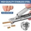 Characteristic Rocket Shaped Nail Clippers, Sharp and Durable Stainless Steel Nail Clippers, no Splashing and self Collecting, Suitable for Trimming Thick Nails or Hard toenails with Nail filests view 3