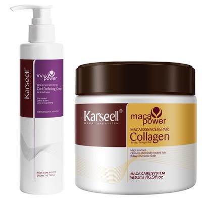 Argan Oil Collagen Hair Mask & Curl-Defining Cream