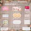 AOLRNALI Bridal Emergency Kit for Wedding Day, Wedding Essentials Survival Set for Team Bride, Must-Have 30+ Essentials Travel Kit with Makeup Bag view 4