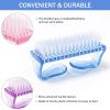 5PCS Handle Grip Nail Brush, Hand Fingernail Scrub Cleaning Brushes for Toes and Nails Cleaner, Pedicure Scrubbing tool kit for Men and Women (Multicolor) view 2