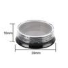 12 Pieces 3 Gram Plastic Cosmetic Containers Nail Art Accessory Storage Organizer Nail Glitter Storage Box for Nail Art Accessory Powder Glitter Rhinestones, Black Box with Clear Lid view 3