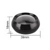 12 Pieces 3 Gram Plastic Cosmetic Containers Nail Art Accessory Storage Organizer Nail Glitter Storage Box for Nail Art Accessory Powder Glitter Rhinestones, 39 x 18 mm, Black view 3