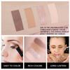 evpct Nude Brown Eyeshadow Quad Palette, Bright Nude Champagne Gold Brown Cocoa Glitter Metallic Shimmer Matte High Pigment Mini Eye Shadow Palette Makeup for older Women, Travel Size Built in Mirror view 3