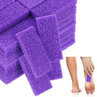 200 Pcs Purple Pumice Stone for Feet Disposable Foot Pumice Stone Bulk Foot Pumices Scrubber Dead Skin Pumices Foots Callus Remover for Feet Pedicure Foots Heel Exfoliator Tool Sponge Salon Home Use