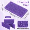 200 Pcs Purple Pumice Stone for Feet Disposable Foot Pumice Stone Bulk Foot Pumices Scrubber Dead Skin Pumices Foots Callus Remover for Feet Pedicure Foots Heel Exfoliator Tool Sponge Salon Home Use view 2