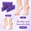 200 Pcs Purple Pumice Stone for Feet Disposable Foot Pumice Stone Bulk Foot Pumices Scrubber Dead Skin Pumices Foots Callus Remover for Feet Pedicure Foots Heel Exfoliator Tool Sponge Salon Home Use view 3