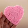 10PCS Makeup Removal Sponge Heart Shaped Cellulose Sponge Cotton Face Washing Cleansing Sponge Cosmetic Puff view 2