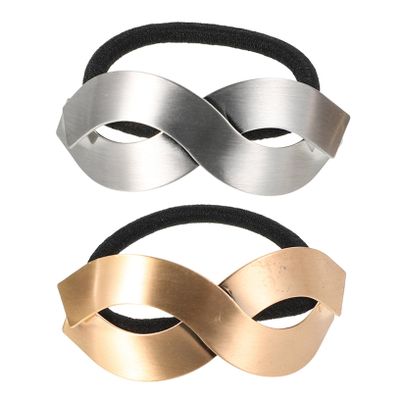 FRCOLOR 2pcs High Elasticity Hair Ties for Women Glossy Finish Ponytail Cuffs Elastic Hair Accessories for Stylish High Ponytails Elegant