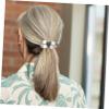 FRCOLOR 2pcs High Elasticity Hair Ties for Women Glossy Finish Ponytail Cuffs Elastic Hair Accessories for Stylish High Ponytails Elegant view 4
