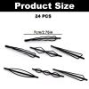 24PCS Black Bobby Hair Pins, Geometric Invisible Clips, Metal Fashion BB Hair Pins, Simple Bangs Clips, Stylish Hair Accessories for Women Weddings Decorative Hair Accessories view 2