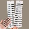 24PCS Black Bobby Hair Pins, Geometric Invisible Clips, Metal Fashion BB Hair Pins, Simple Bangs Clips, Stylish Hair Accessories for Women Weddings Decorative Hair Accessories view 4