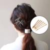 32PCS Golden Bobby Hair Clips, Elegant Hair Barrettes, Decorative Pearl Hair Pins, Metal Hair Pins, Stylish Hair Accessories for Women Bridal, Golden Weddings Hair Accessories. view 3