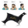 Siffoi Men's Beard Shaping Styling Tool with Handmade Pocket Size Wooden Comb in PU Cover, 2026 Version Precision Edging for Jaw, Cheek & Neck Lines, Works with All Beard Razors & Trimmers view 2