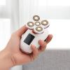 Electric Razors for Women: 3 in 1 Rechargeable Shaver with Detachable Head - 5D Wet and Dry Lady Hair Remover for Legs and Hand (Color:Rose Gold) view 2