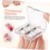 Homoyoyo 6pcs Empty Makeup Compact Organizer Box Eyeshadow Pallets Storage Lipstick Palette Highlighter Container view 3