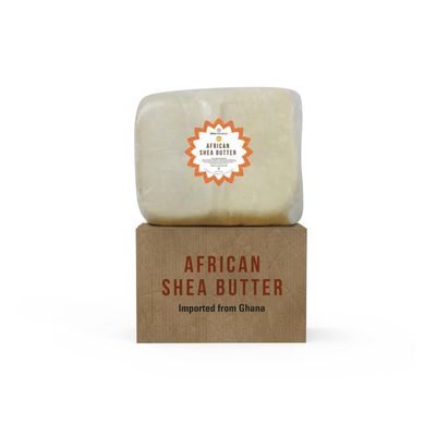 AFROCOSMETICS Raw African Shea Butter Bulk, Unrefined Natural Organic Moisturizer (White, 10 lbs Bulk)