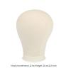 NinthAvenue Basics Canvas Mannequin Head Canvas Block Head Wig Holder Model Multifunctional Hairpieces Display Head Wig Head for Hats Caps Scarf, 22in view 2