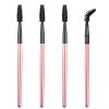 4Pcs Mascara Brush Wands Makeup Lash Spoolies Eyelash Eyebrow Brushes Spooly Applicators for Extensions Reusable(Pink) view 1