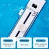 360Fully Automatic Rotating Electric Body Back Brush,Smart Wall-Mounted Exfoliating Brush,Wall Mounted Body Scrubbers,3 Brush Heads,3 Mode Options,Sliding Track Design,for Both(Color:Silver White) view 4