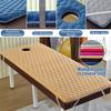 Gray(t),180 * 60cm,LDLCYCN Massage Table Topper Memory Foam Thick 7Cm(2.8In) Massage Bed Mattress Topper Spa Massage Table Pad with Face Hole Non-Slip Lash Bed Cushion Round/Trapezoidal Head view 3