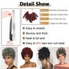 Haolocs 3 Packs Saniay Curl Crochet Braids Short Crochet Braiding Bouncy Twist Spiral Curls Jamaican Twist Hair Extensions 20 Strands/Pack (Bug, 6 * 10 inch) view 3