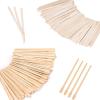 600 Pcs Wooden Eyebrow Waxing Sticks with Handle and 1200Pcs Wooden Wax Sticks (Slanted Handle) view 1