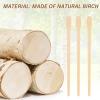 600 Pcs Wooden Eyebrow Waxing Sticks with Handle and 1200Pcs Wooden Wax Sticks (Slanted Handle) view 4