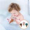 Bath Brush 3pcs Bath Shower Sponge Balls Ice Cream Shape Bathing Sponge Cleaning Shower Scrubber Body Scrubber Exfoliating Bath Sponges Bath Brush Set(Set A) view 3