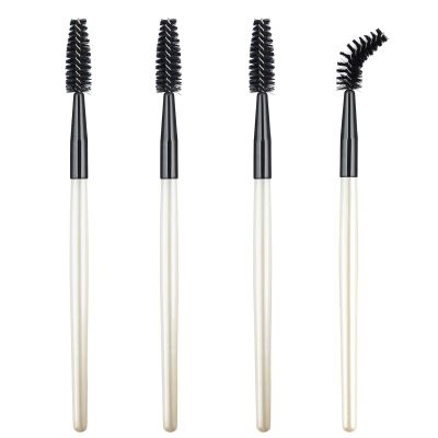 4Pcs Mascara Brush Wands Makeup Lash Spoolies Eyelash Eyebrow Brushes Spooly Applicators for Extensions Reusable(White)