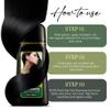 ABBASI & CO NONI Black Hair Dye Shampoo  Instant Color with 100% Gray Coverage for Men & Women  Natural Herbal Formula  Easy To Use  Champ para Cana (500ml) view 3